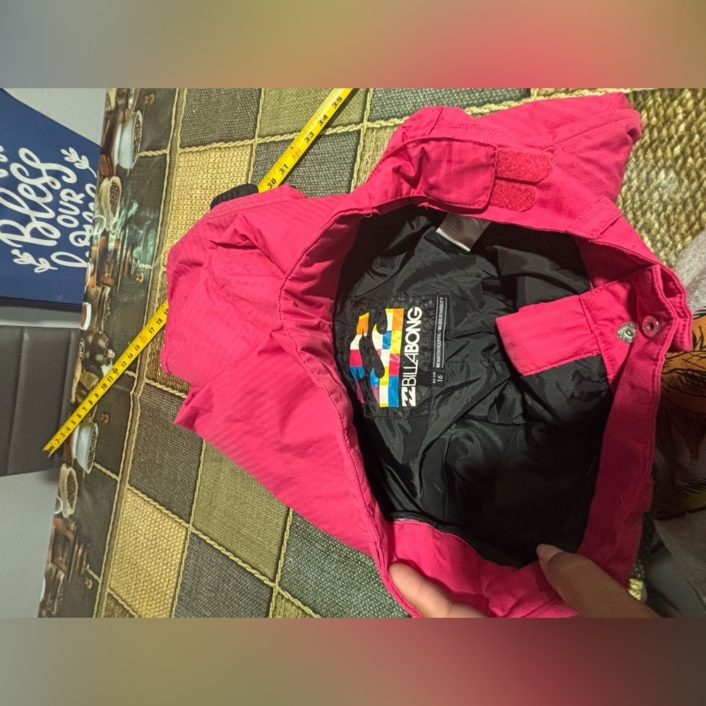 Billabong Kids' Bright Pink Cargo Pants for the snow - Picture 11 of 15